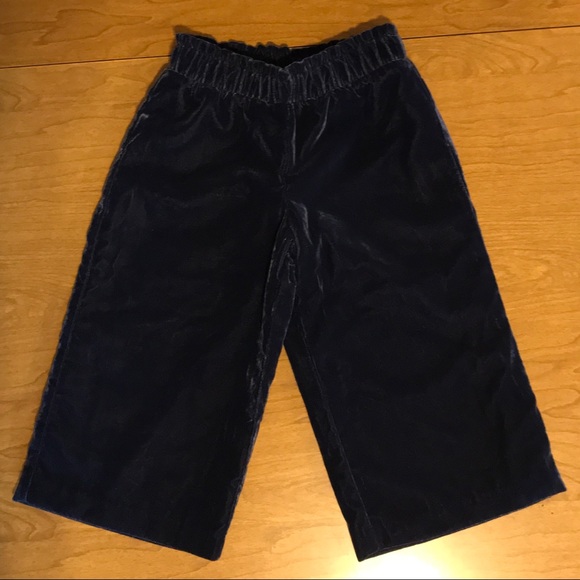 New Janie and Jack Pants. Navy blue velveteen, soft, Elastic waist - Picture 3 of 4